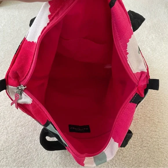 Marimekko Avon Breast Cancer Crusade Red/Pink Floral Tote Bag (Stained) - Picture 9 of 15